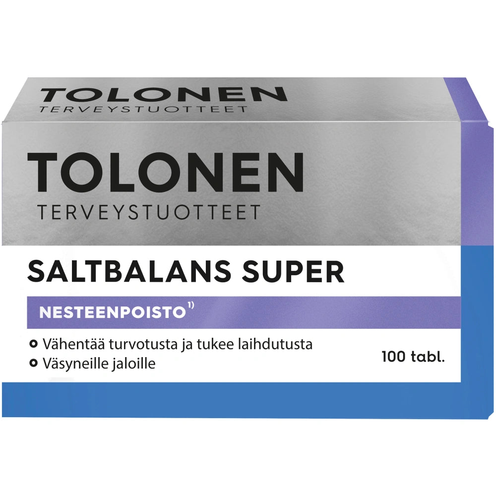 Tolonen Saltbalans Super Tabletti 100 Kpl – Nettiapteekki.fi