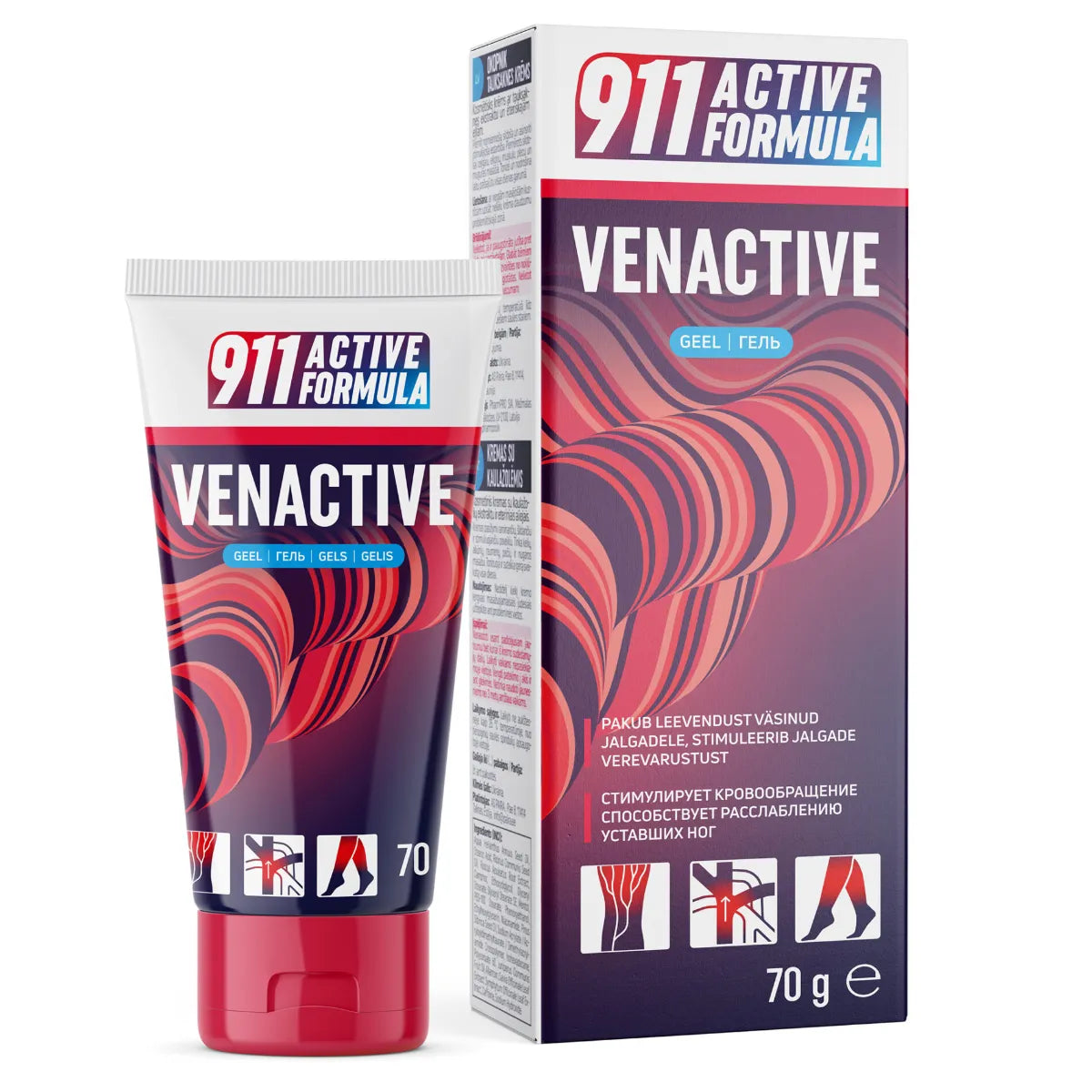 911 Active Formula Venactive Gel jalkavoide 70 g