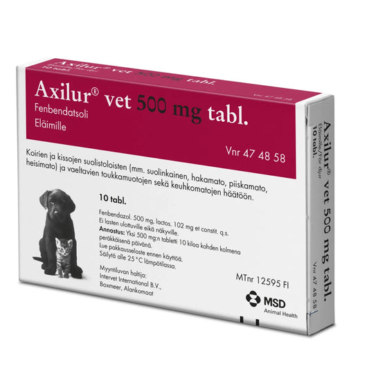 AXILUR 500 mg vet tabletti 10 fol