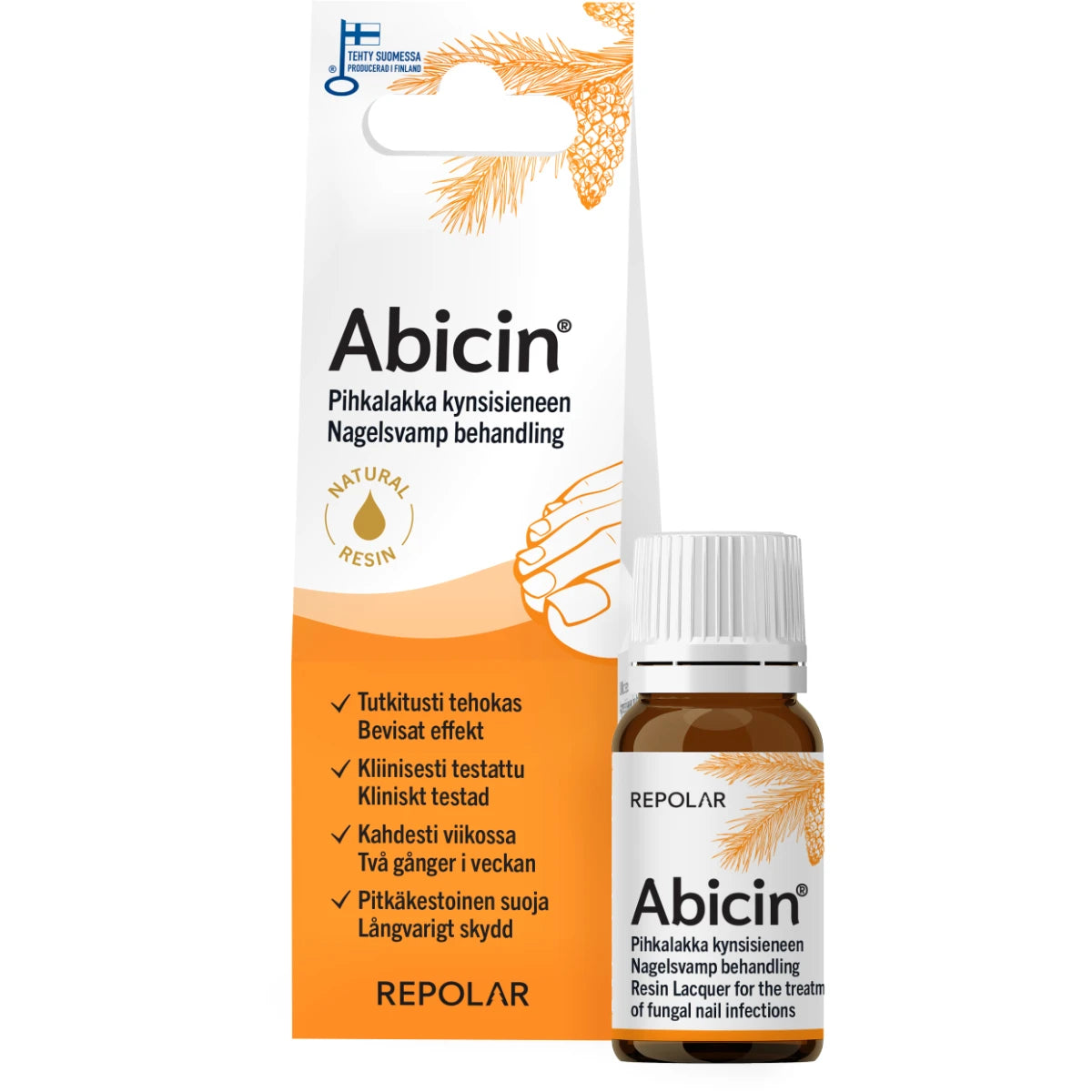 ABICIN 30% pihkalakka 10 ml kynsisienen hoitoon