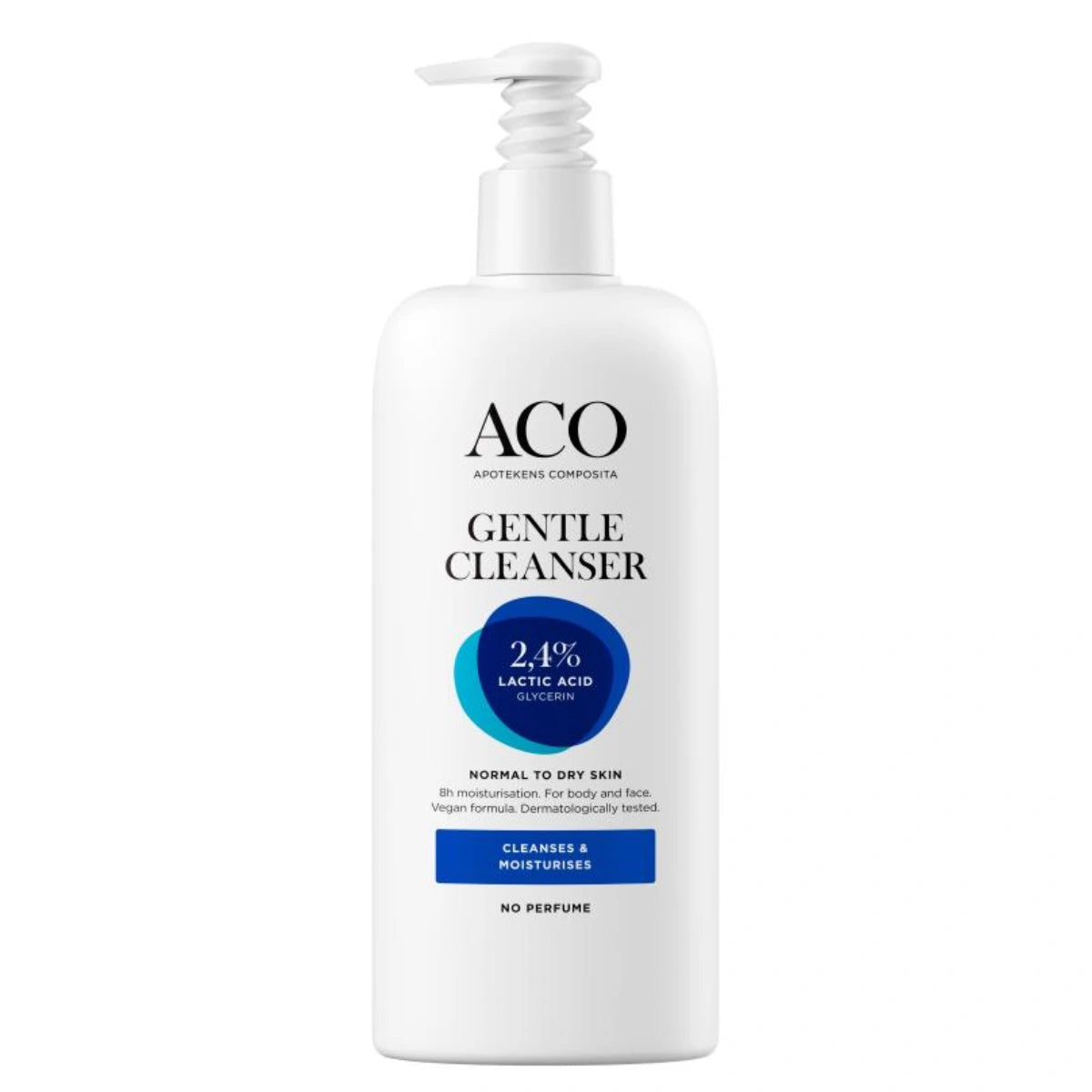 ACO Body Protect Gentle Cleanser puhdistustuote 300 ml hajusteeton ja kosteuttava kuivalle ja herkälle iholle