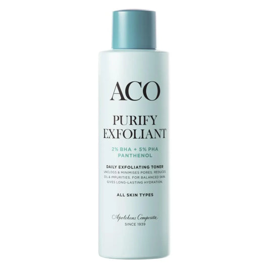 ACO Face Purify Exfoliant Toner 150 ml – kirkastava kasvovesi epäpuhtaalle iholle