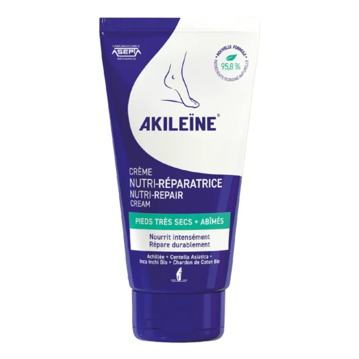 Akileine Nutri-Repair Cream ravitseva voide erittäin kuiville jaloille 75 ml