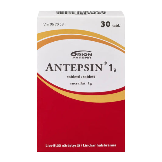 ANTEPSIN 1 g tabletti 30 kpl lievittää närästystä