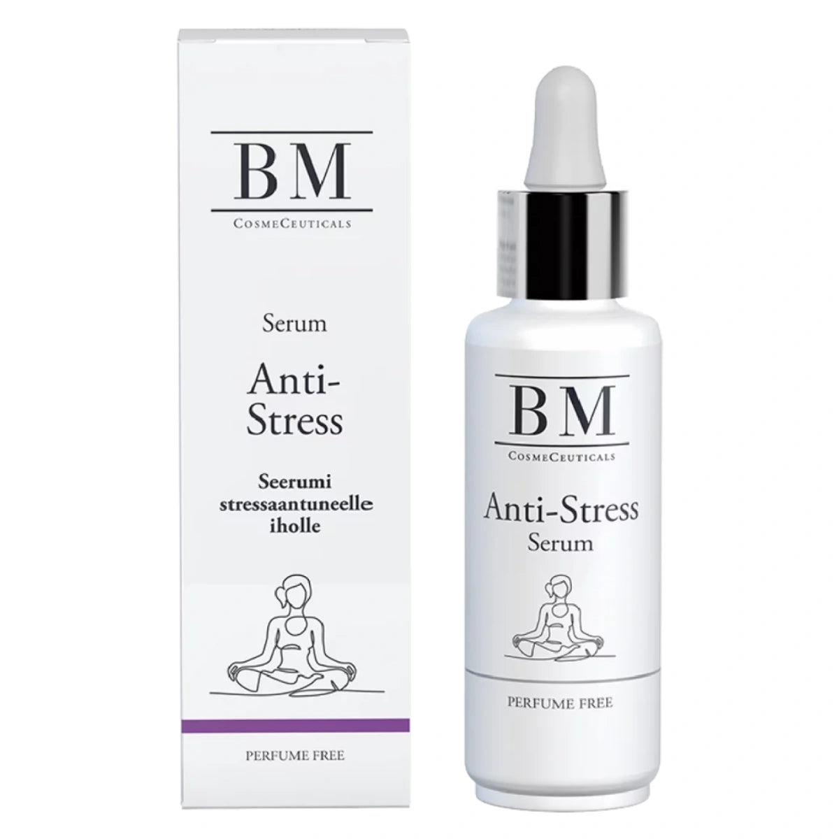 BM Anti-Stress Serum kasvoseerumi 30 ml kosteuttaa ja rauhoittaa stressaantunutta ihoa