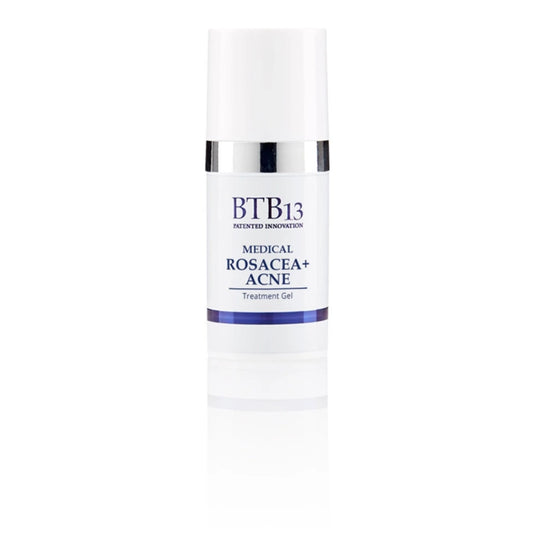 BTB13 Medical Rosacea + Acne Treatment Cream 15 ml hoitogeeli ihon akne- ja ruusufinnialueille