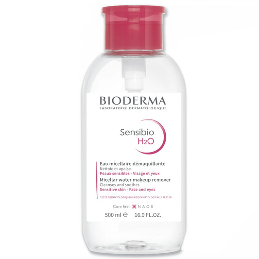 BIODERMA Sensibio H2O misellivesi 500 ml herkälle ja punoittavalle iholle