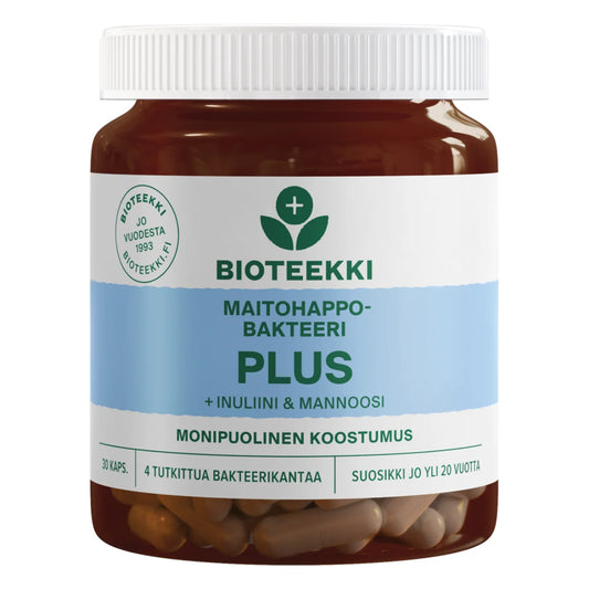 Bioteekki Maitohappobakteeri Plus kapseli 30 kpl