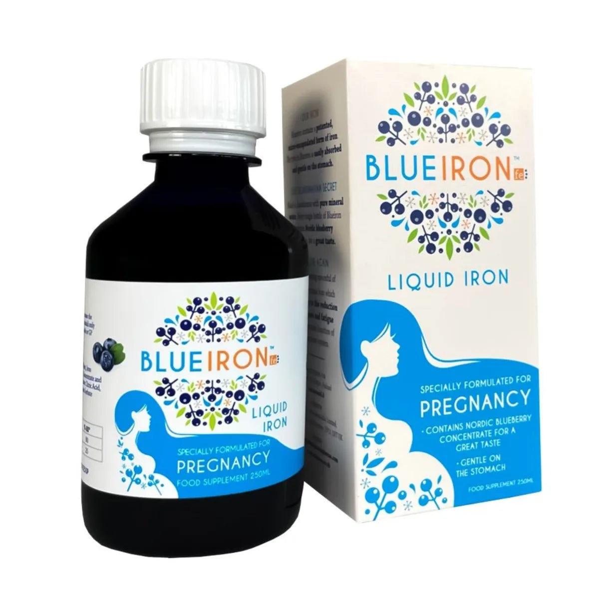 BlueIron Pregnancy 250 ml nestemäinen rautavalmiste raskaana oleville