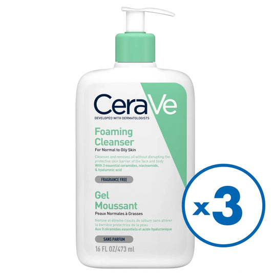 CERAVE Foaming Cleanser puhdistustuote 3x473 ml osta enemmän kerralla edullisemmin kampanjapakkaus