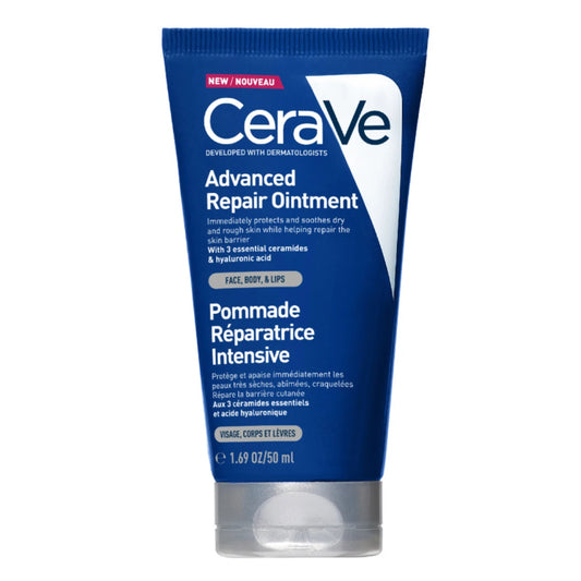 CERAVE Advanced Repair Ointment geelivoide 50 ml suojaa ja rauhoittaa välittömästi karheaa ihoa