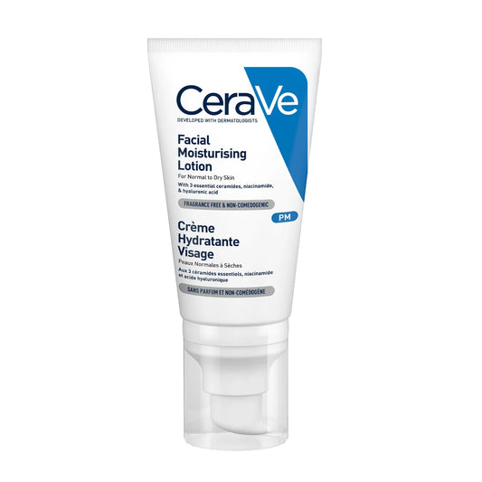 CERAVE Facial Moisturising Lotion 52 ml kosteusvoide kasvoille, hajusteeton eikä tuki ihohuokosia