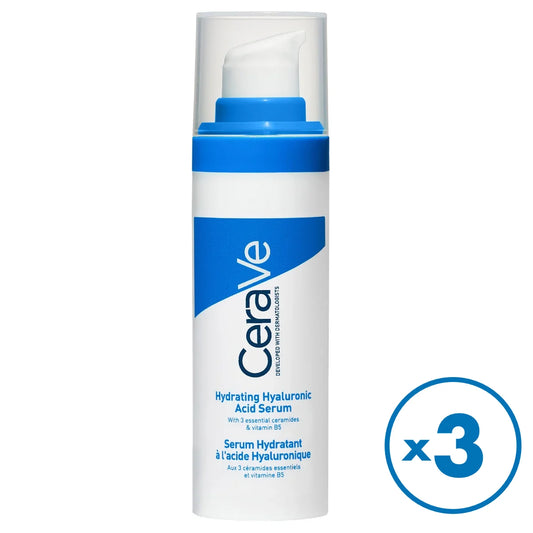 CeraVe Hydrating Hyaluronic Acid Seerumi 3x30 ml osta enemmän kerralla edullisemmin kampanjapakkaus, jossa 3 kpl tuotetta