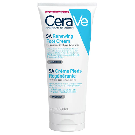 CERAVE SA Renewing Foot Cream jalkavoide 88 ml erittäin kuivalle ja karhealle jalkojen iholle