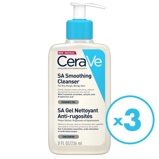 CERAVE SA Smoothing Cleanser puhdistusaine 3x237 ml