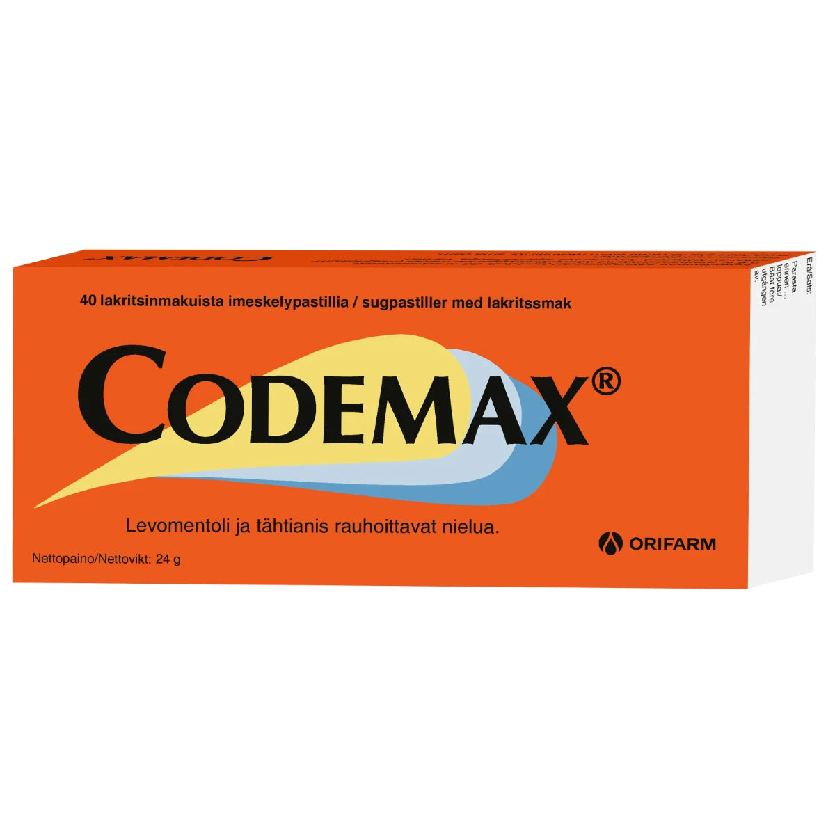 CODEMAX imeskeltävä pastilli 40 kpl