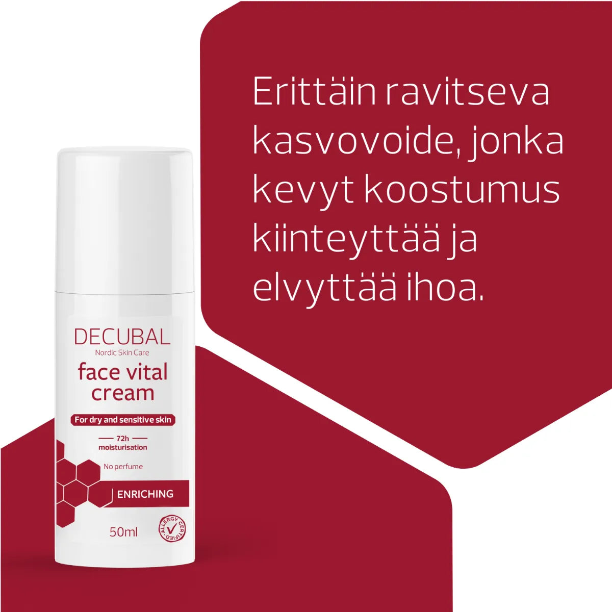 DECUBAL Face Vital Cream kasvovoide 50 ml erittäin ravitseva