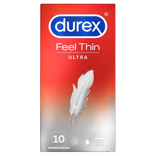 DUREX Feel Thin Ultra kondomi 10 kpl Sileä erikoisohut kondomi