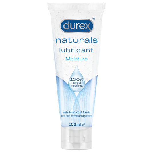 DUREX Naturals Moisture liukuvoide 100 ml valmistettu 100-prosenttisesti luonnollisista ainesosista