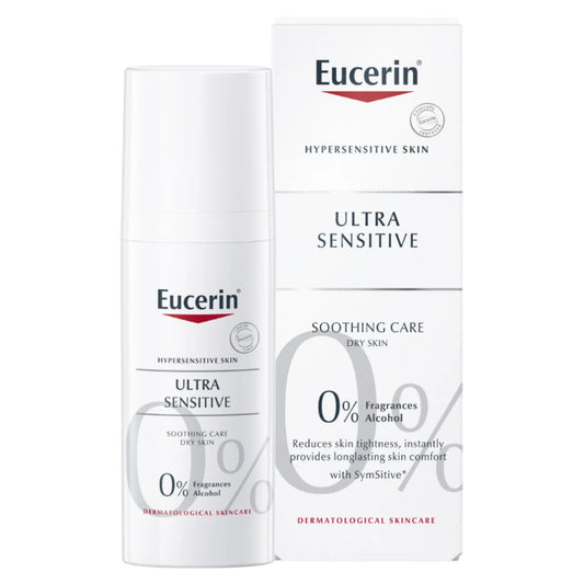 Eucerin UltraSENSITIVE Soothing Care Dry Skin 50 ml - Rauhoittava voide kuivalle ja herkälle iholle