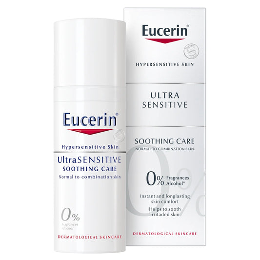 Eucerin UltraSENSITIVE Soothing Care Normal to Combination Skin 50 ml - Kevyt voide normaalille ja sekaiholle