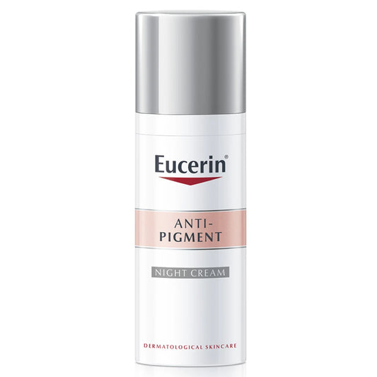 EUCERIN Anti-Pigment Night Cream yövoide 50 ml häivyttää tehokkaasti tummia läiskiä ja ehkäisee niiden muodostumista