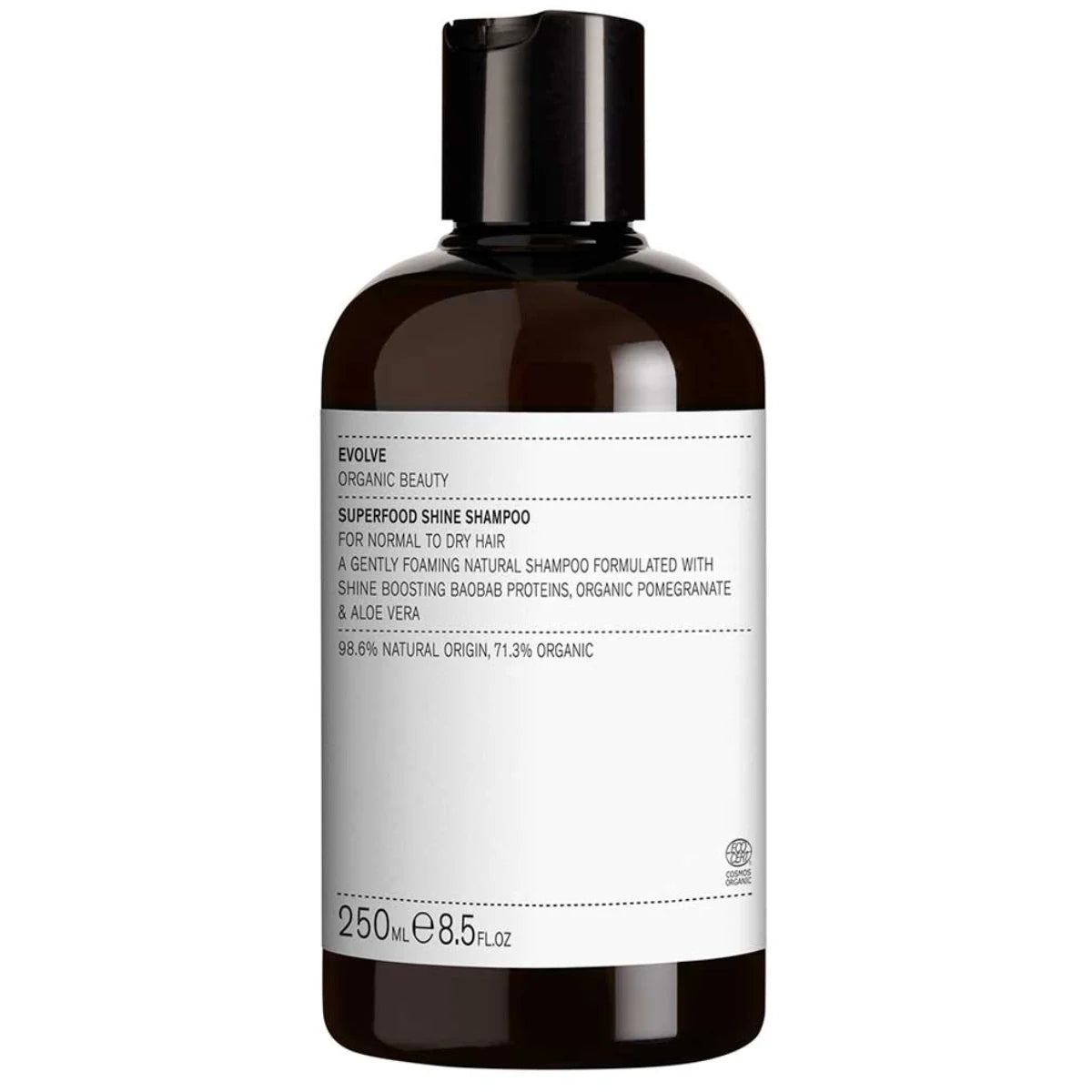 EVOLVE Superfood Shine Shampoo 250 ml hellävarainen ja ravitseva shampoo