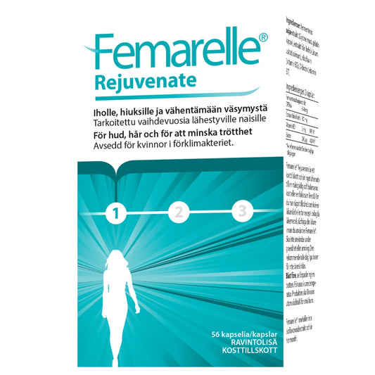 Femarelle® Rejuvenate – ravintolisä vaihdevuosia lähestyville naisille