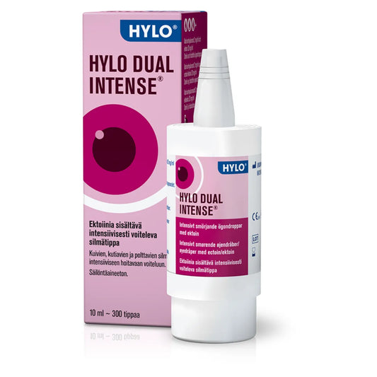 HYLO Dual Intense silmätipat 10 ml – Tehokas apu kroonisesti kuiville ja ärtyneille silmille