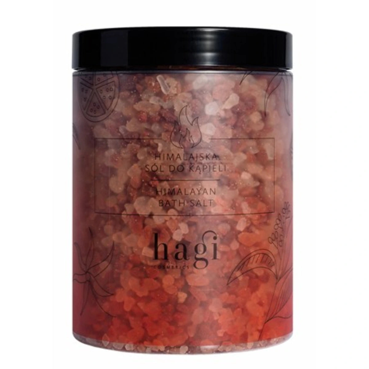 Hagi Himalayan Bath Salt 1200 g puhtaasta Himalajan suolasta valmistettu kylpysuola