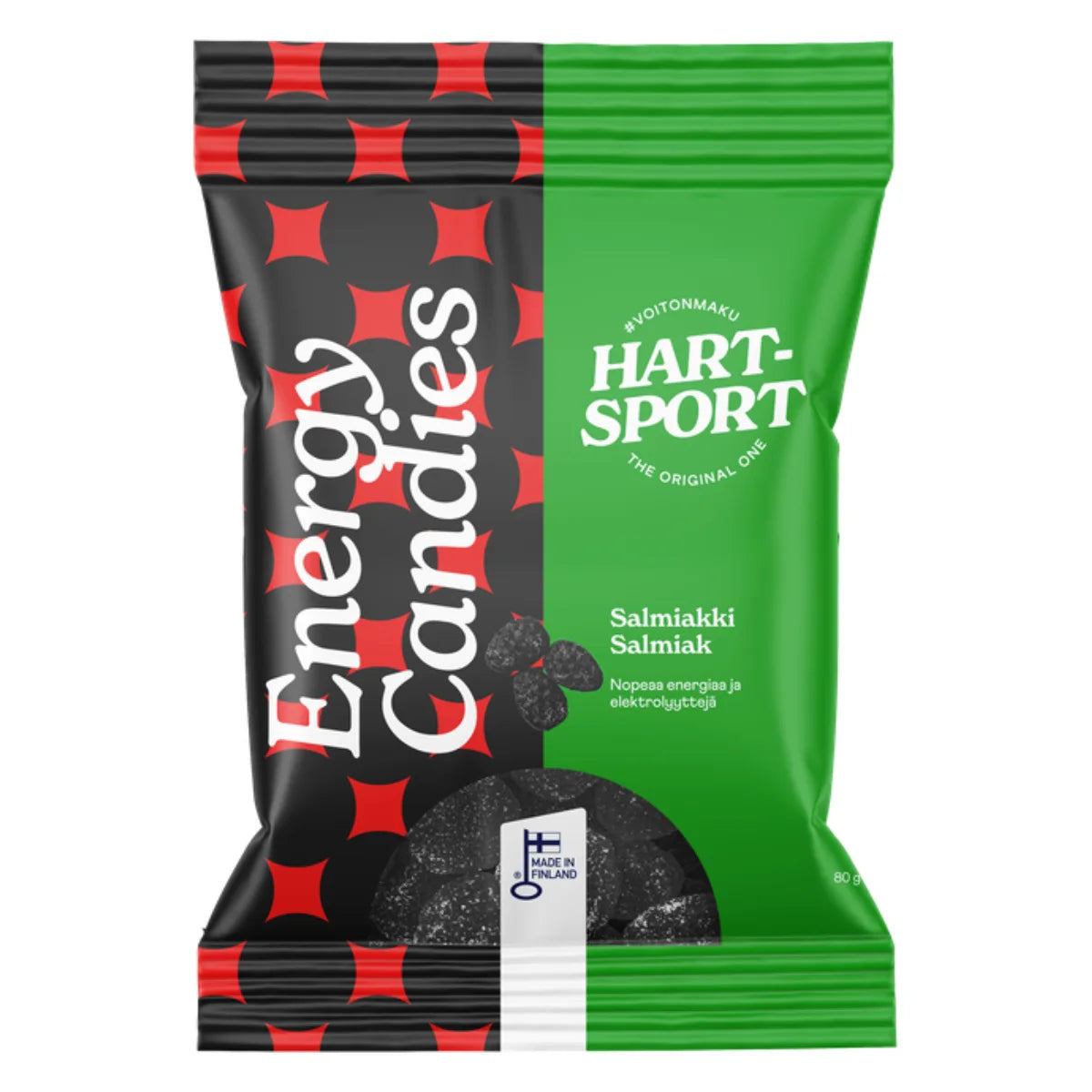 HART-SPORT Energiakarkit Salmiakki 80 g