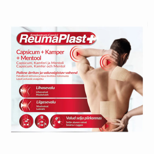 KAIGERT Reumaplast 10 cm x 16 cm – Lihas- ja nivelkipujen lievittämiseen