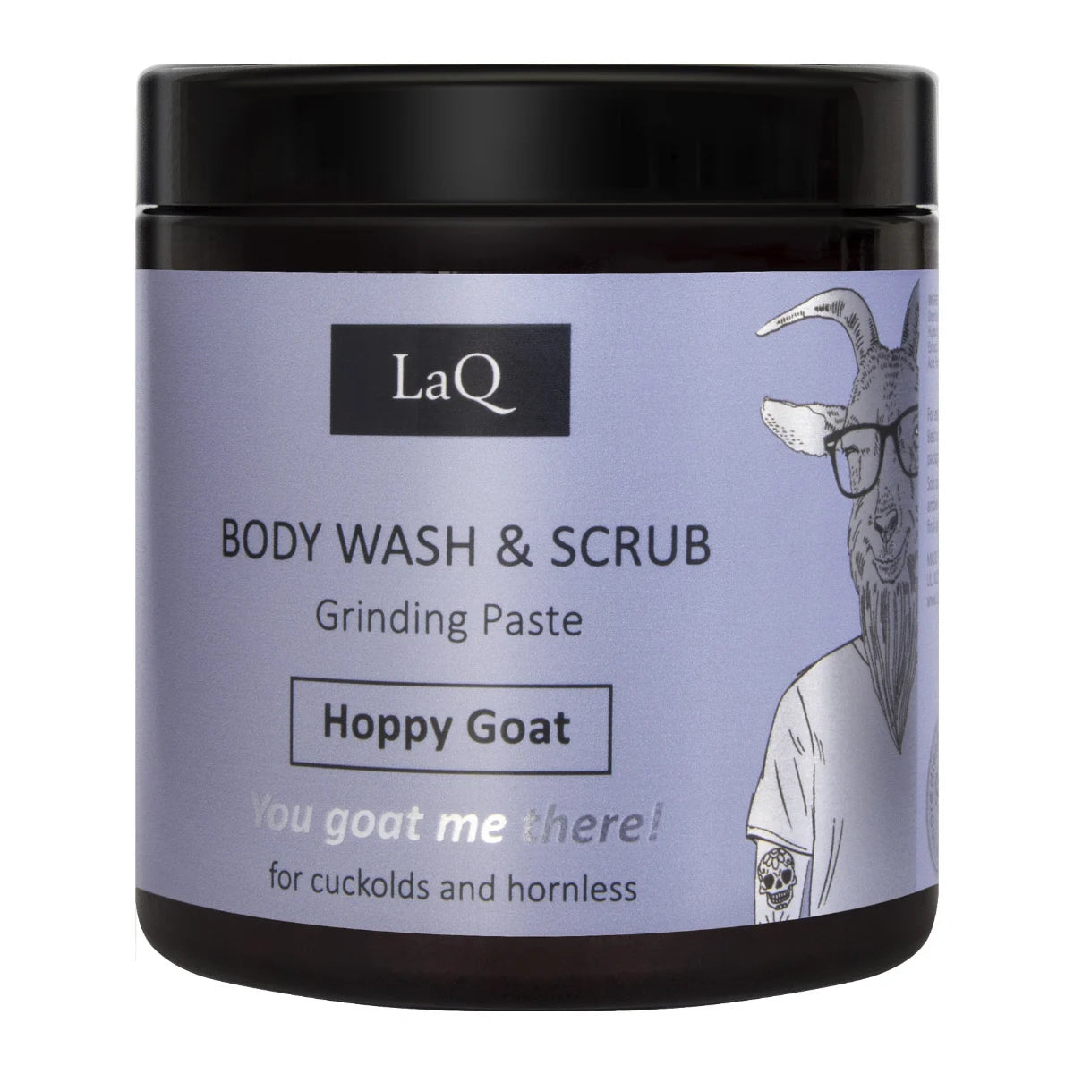 LAQ Goat pesu- ja kuorintavaahto miehille 220 g