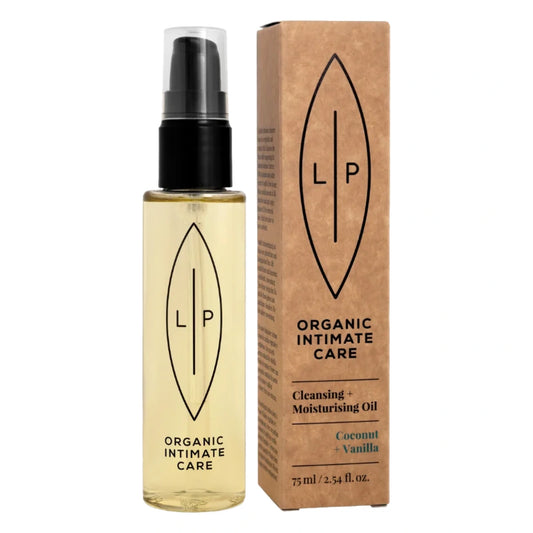 LIP Cleansing Oil Coconut intiimipuhdistusöljy 75 ml soveltuu päivittäiseen intiimihygieniaan