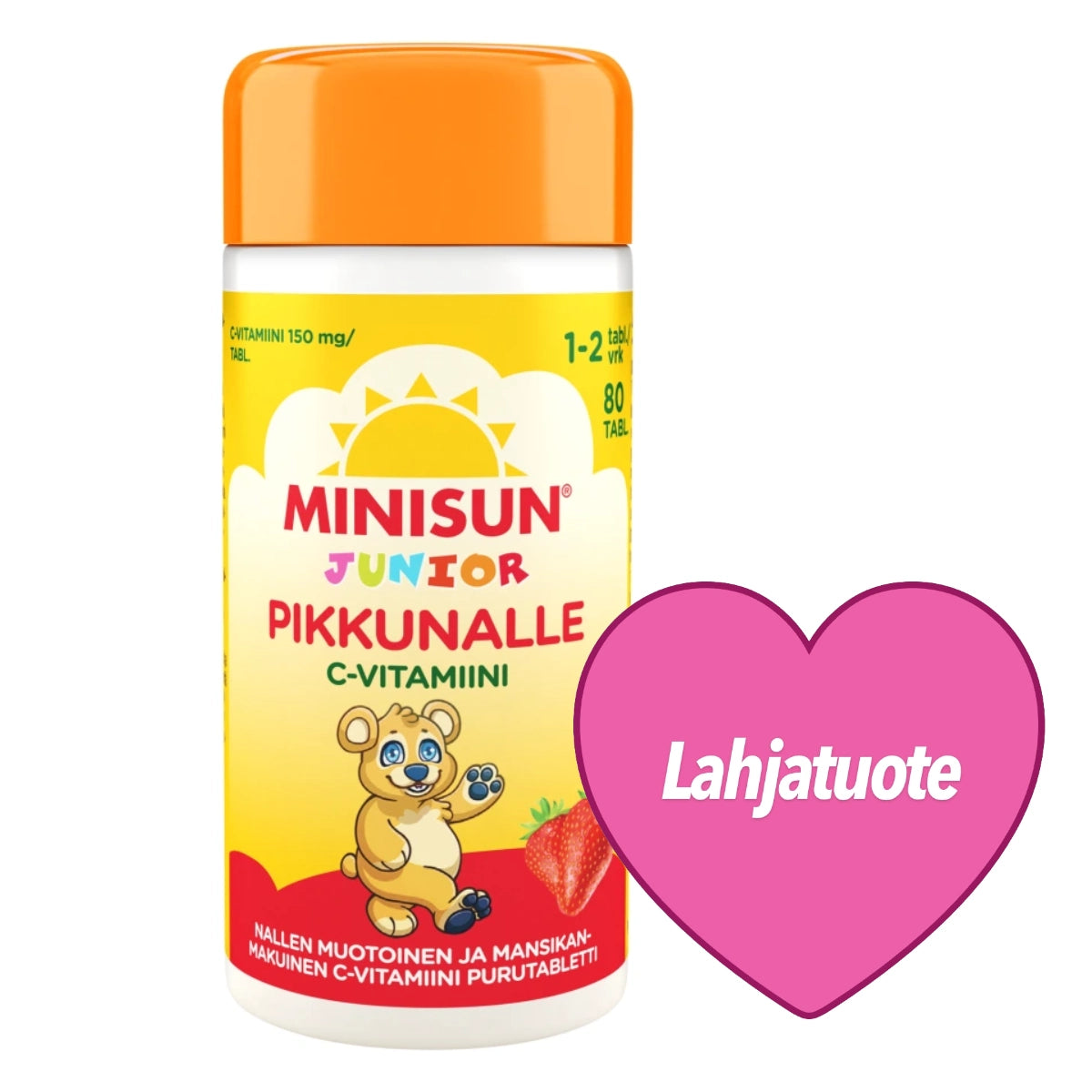 Lahjatuote Minisun Pikkunalle C-vitamiini 80 tabl