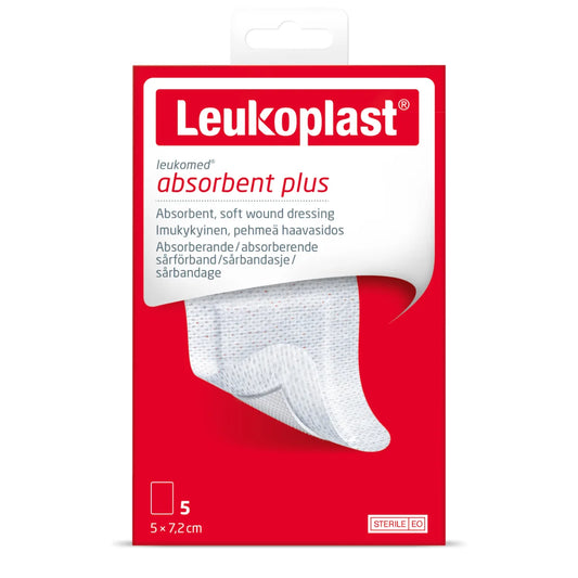 LEUKOPLAST Leukomed Absorbent Plus 5 x 7,2 cm 5 kpl