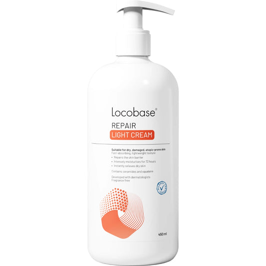 Locobase Repair Light voide pumppupullo 450 ml kevyt voide atooppiselle iholle