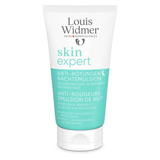 Louis Widmer Anti-redness Night emulsion 50 ml rauhoittava yövoide punoittavalle iholle