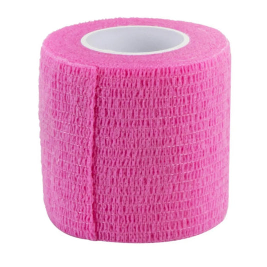 Lumocare itsekiinnittyvä tukiside 5 cm x 4,5 m pinkki 1 kpl