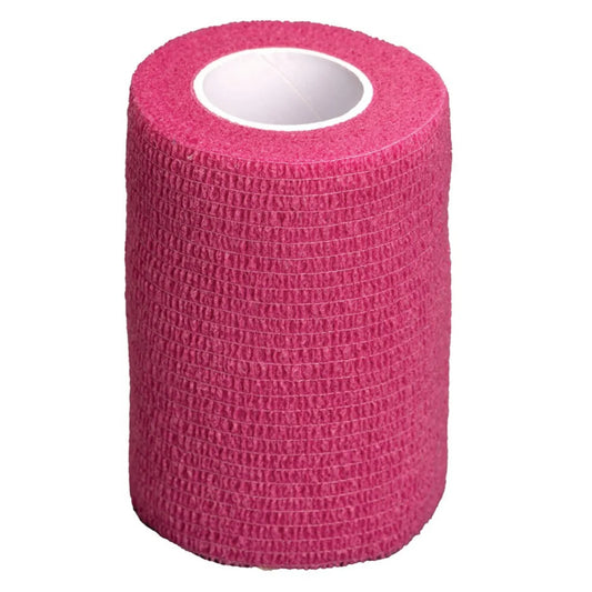 Lumocare itsekiinnittyvä tukiside 7,5 cm x 4,5 m pinkki 1 kpl sopii urheiluvammoihin