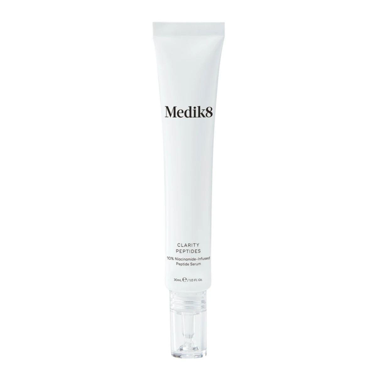 Medik8 Clarity Peptides kasvoseerumi 30 ml – 10% Niasiiniamidilla tehostettu peptidiseerumi epäpuhtaalle iholle