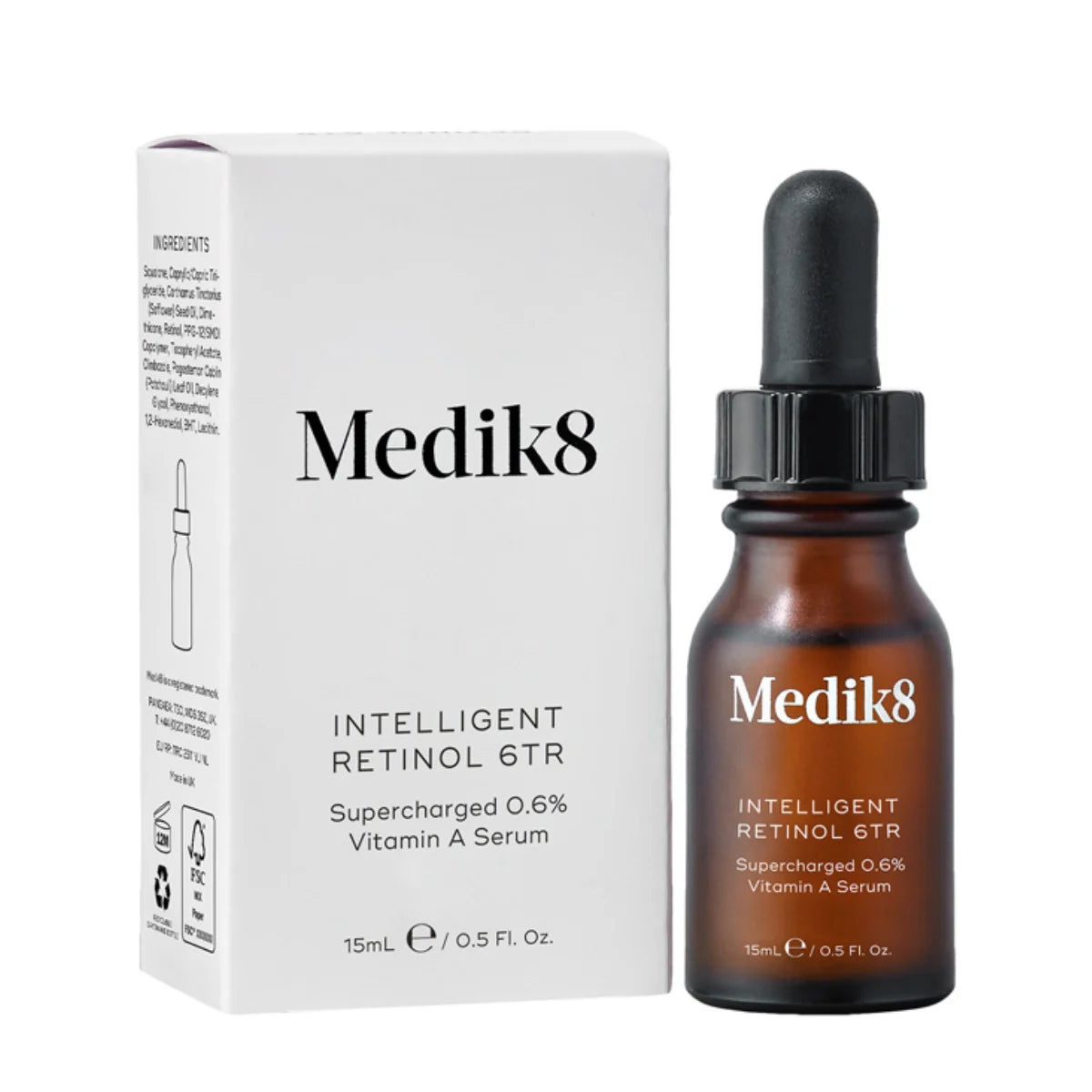 MEDIK8 Intelligent Retinol 6TR 15 ml pipettipullossa, kevyt retinoliseerumi