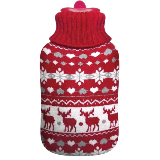 MEDRULL Hot Water Bottle Poro neulepäällysteinen kuumavesipullo 1,7 l