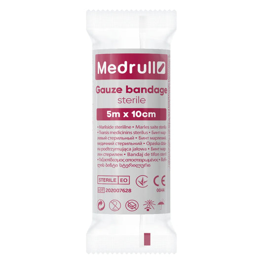 Medrull harsoside Gauze bandage steriili 10 cm x 5 m 1 kpl