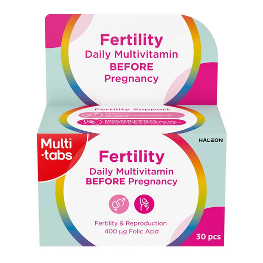 Multi-tabs Fertility 30 tablettia – päivittäinen monivitamiini raskautta suunnitteleville naisille