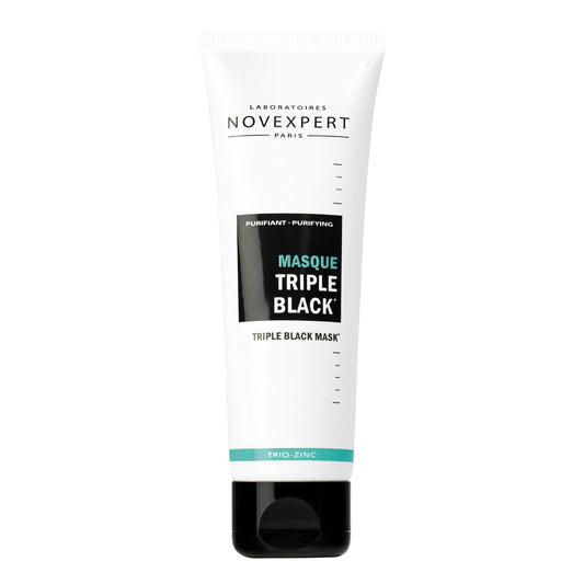 NOVEXPERT Trio-Zinc Triple Black Mask kasvonaamio 70 ml auttaa hillitsemään ihon kiiltelyä