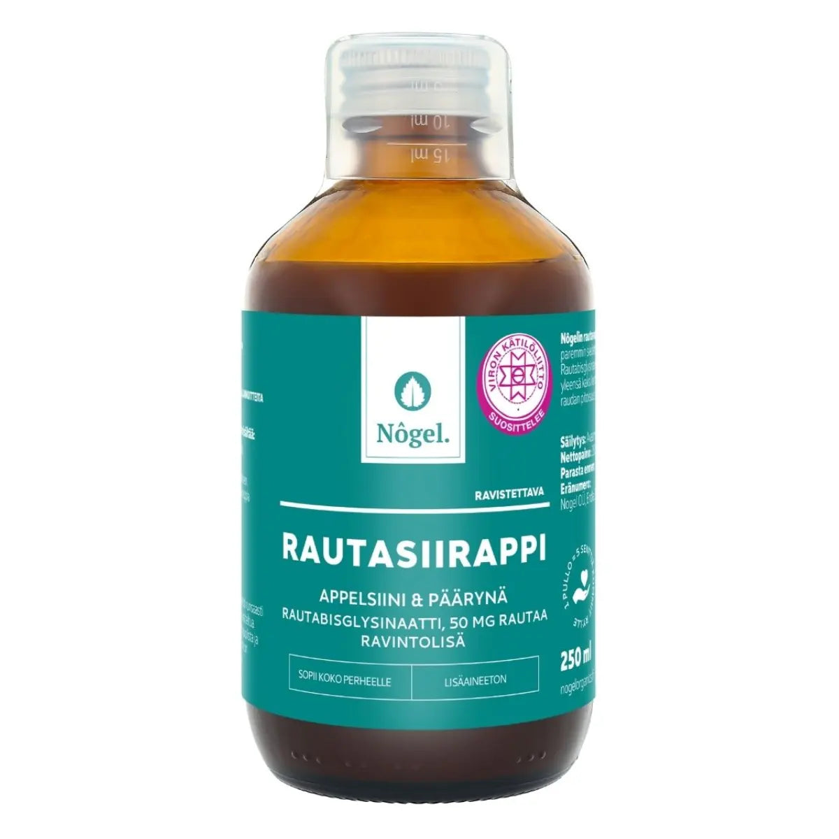 NÔGEL Rautasiirappi 50 mg/15 ml 250 ml nestemäinen rautavalmiste