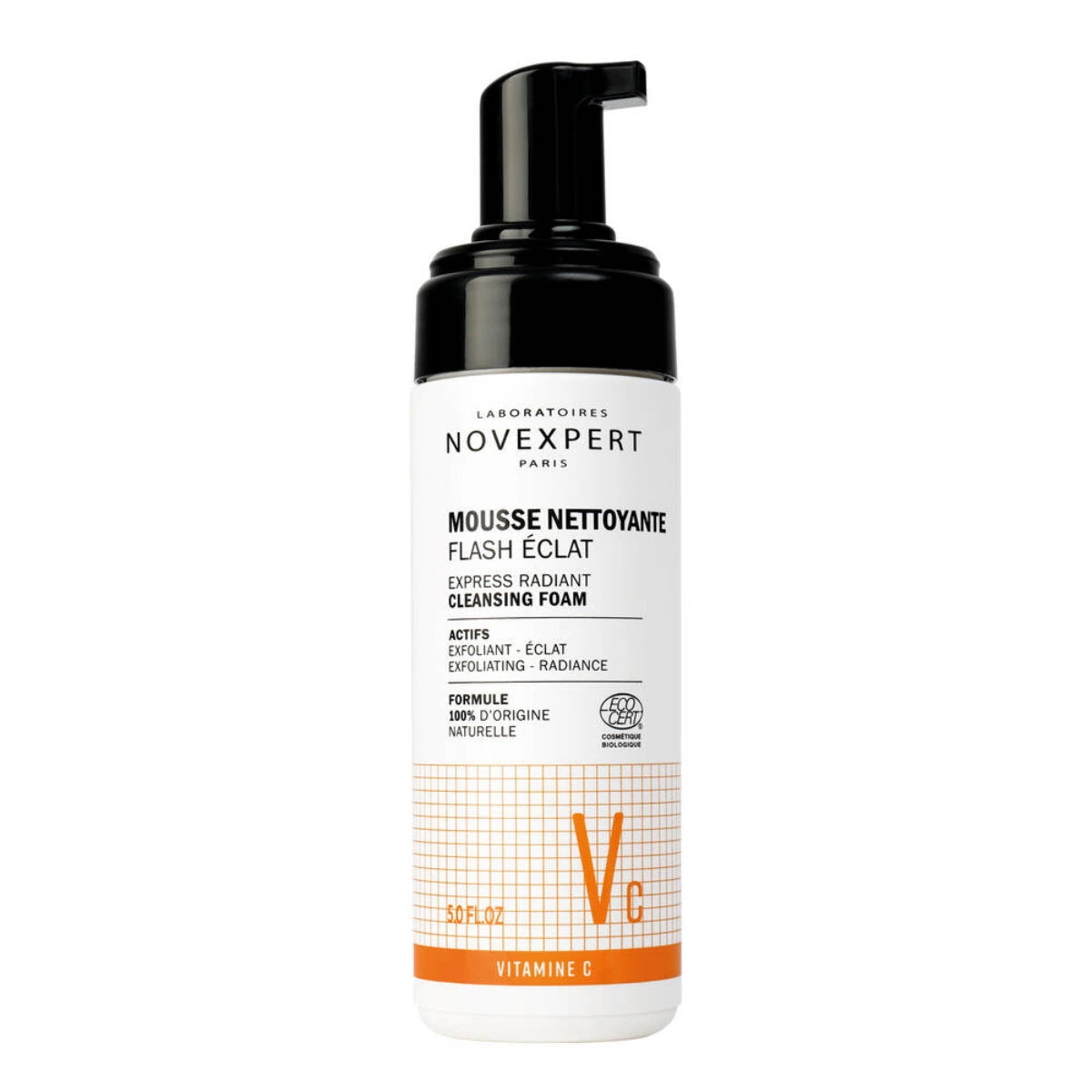 NOVEXPERT Vitamin C Expess Radiant Cleansing Foam puhdistusvaahto 150 ml on kevyesti kuoriva 