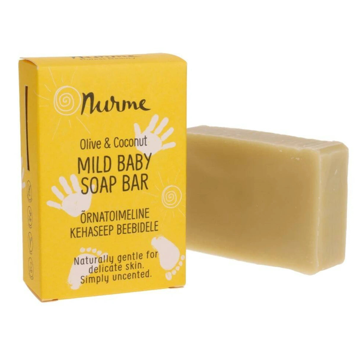 NURME Mild Baby Soap Bar Hellävarainen palasaippua vauvoille 100 g