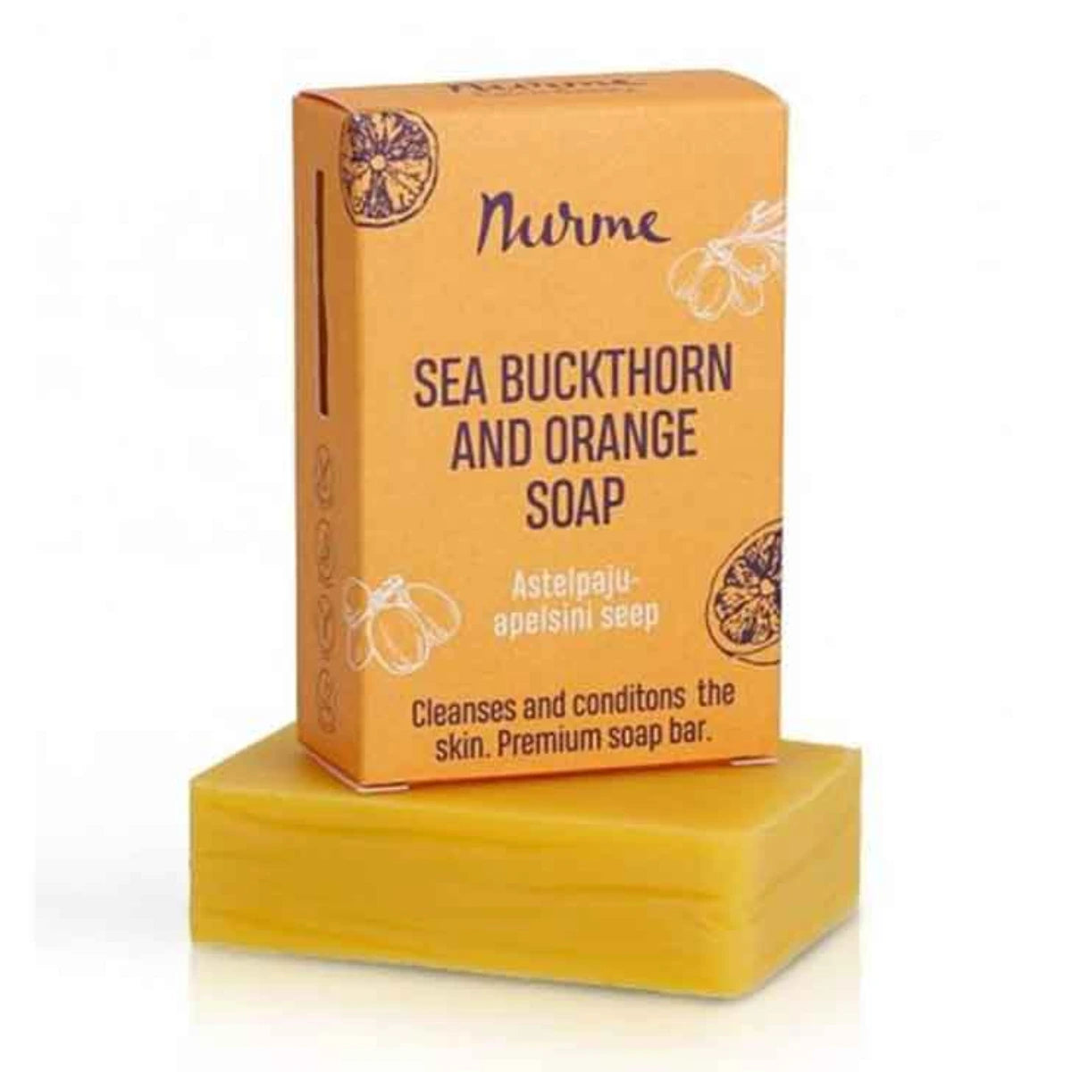 Nurme Sea Buckthorn + Orange Soap Antioksidanttinen tyrni-appelsiinipalasaippua 100 g